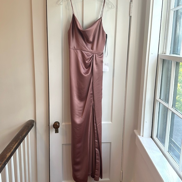 Dessy Collection Dresses & Skirts - cowl neck draped maxi dress
